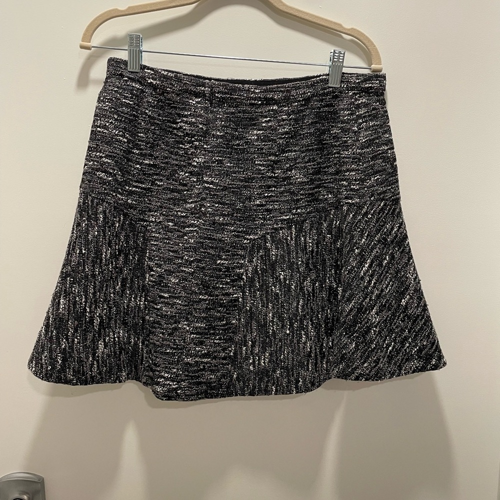 J. Crew tweed flounce skirt